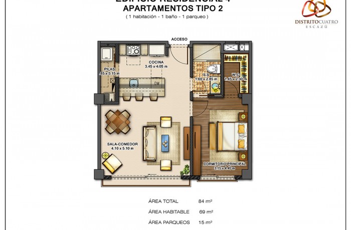 Edificio 4 – Apartamento Tipo 2