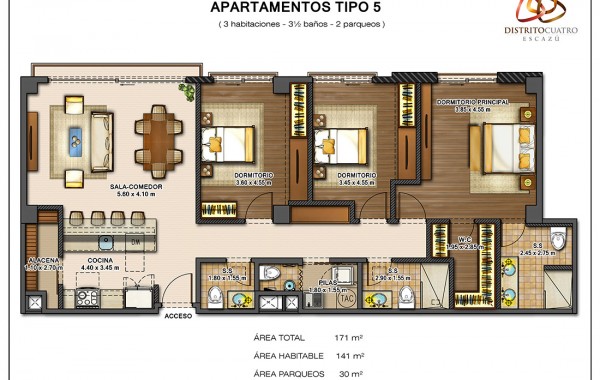 Edificio 4 – Apartamento Tipo 5