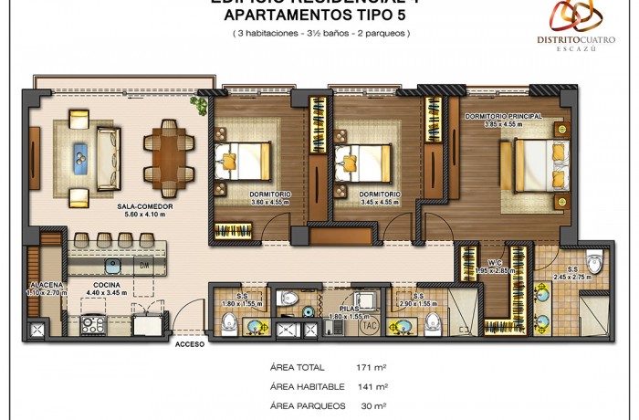 Edificio 4 – Apartamento Tipo 5