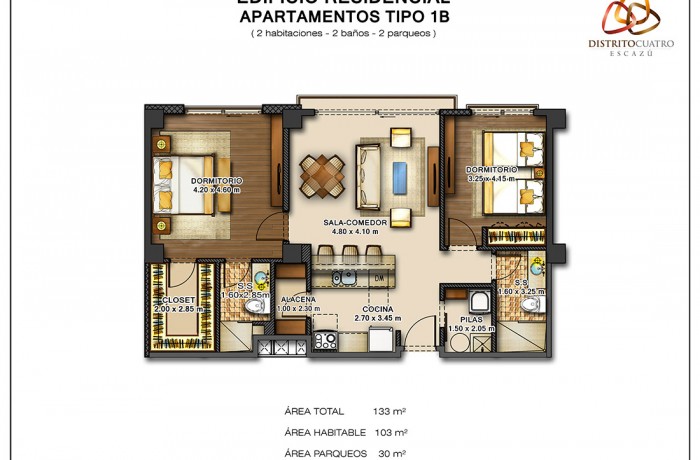 Edificio 5 – Apartamento Tipo 1B