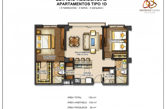 Edificio 5 – Apartamento Tipo 1D