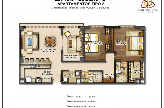 Edificio 5 – Apartamento Tipo 2