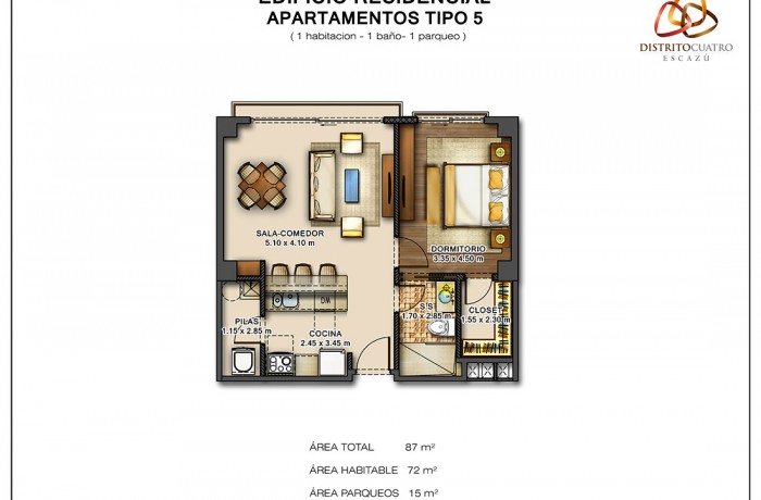 Edificio 5 – Apartamento Tipo 5