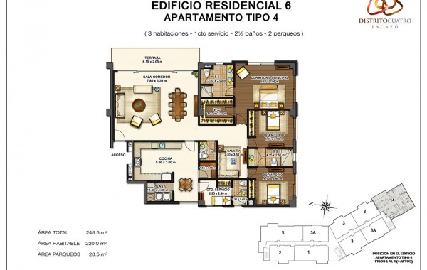 Edificio 6 – Apartamento Tipo 4