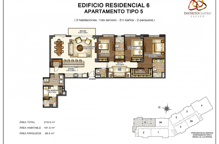 Edificio 6 – Apartamento Tipo 5